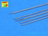 Steel round rods fi 0,4mm length 250mm 12 pcs