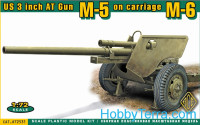 US 3 inch anti-tank gun M-5 on carriage M-6