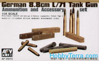 Ammunition and accessory set for German 8,8cm L/71 tank gun