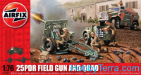 25pdr field gun and quad