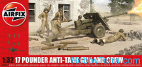 17 pdr anti-tank gun and crew