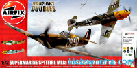 Model Set. Supermarine Spitfire Mk1a and Messerschmitt Bf-109E-4