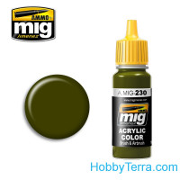 Acrylic color. RLM 82 Camo green