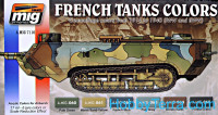 Acrylic Set. WWI & WWII French Camouflage colors