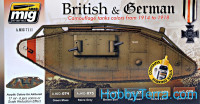 Acrylic set. WWI British & German colors
