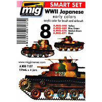 Smart Set. WWII Japanese AFV early colors