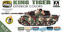 Special set for Takom. King Tiger, exterior color, set 2