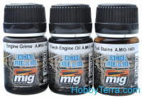 MIG (AMMO)  7402 Weathering Set. Engines oil & fuel