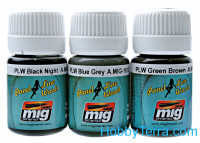 MIG (AMMO) 7415 Conjunto de intemperismo. Lutadores alemães tardios