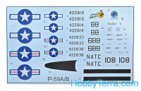 Amodel  72145 Bell P-59A/B Airacomet USAF fighter