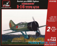 Polikarpov I-16 type 5/10, Soviet pre-WWII fighter (2 sets in the box)