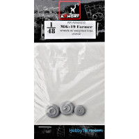 Wheels set 1/48 for MiG-19 Farmer w/weighted tires