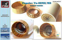 Tupolev Tu-22M2/M3 exhaust nozzles, for Trumpeter