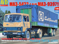 Tractor MAZ-5432 with semitrailer MAZ-93971