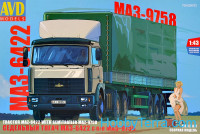 MAZ-6422 with semi-trailer MAZ-9758