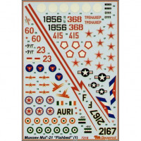 Decal 1/72 for Mikoyan MiG-21, part 1