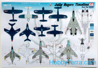 CTA  7204 Decal 1/72 "Jolly Rogers Timeline", part 2