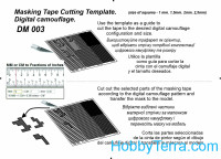 DAN models 003 Modelo de máscara de camuflagem digital, todas as escalas