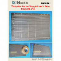 Straight line mask template, all scales