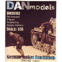 German tank crew. Evacuation, 1940-43. 2 figures, set 2
