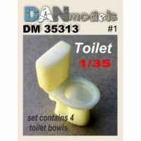 Accessories for diorama. Toilet Bowls (kit #1) 4 pcs