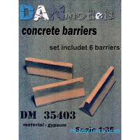 Concrete barriers (6 pcs)