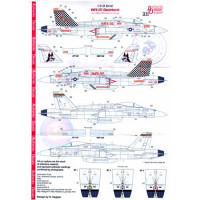 Authentic Decal  7223 Modern US MARINE corps. F-18 Hornet, VMFA-134, VMFA-142