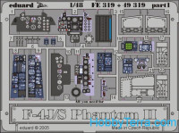 Eduard  4840 Photo-etched set BIG-ED 1/48 F-4J/S Phantom II, for Hasegawa kit