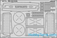 Eduard  4989 Photo-etched set BIG-ED 1/48 MiG-29, for G.W.H. kit