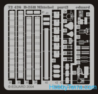 Eduard  7214 Photo-etched set BIG-ED 1/72 B-25H Mitchell, for Hasegawa kit