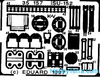 Photo-etched set 1/35 ISU-152, for Italeri kit