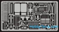 Photo-etched set 1/35 M3A1 Stuart exterior, for Academy kit