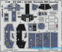 Photo-etched set 1/48 Tornado IDS interior (self adhesive), for Revell kit