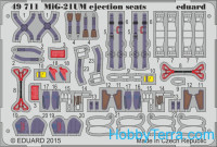 Photo-etched set 1/48  MiG-21UM ejection seats, for Trumpeter kit