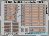 Photo-etched set 1/48 for Ju 88A-4 seatbelts steel, for ICM kit