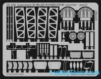 Photo-etched set 1/72 Lancaster B Mk.III Dambuster exterior, for Hasegawa kit