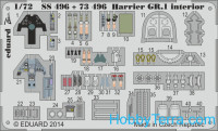 Photo-etched set 1/72 Harrier GR.1 S.A., for Airfix kit