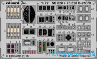 Photo-etched set 1/72 for B-25C/D, for Airfix kit