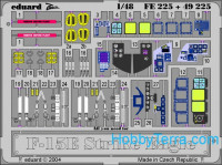 Photo-etched set 1/48 F-15E Strike Eagle Color, for Revell/Monogram kit