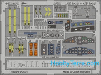 Photo-etched set 1/48 He-111 interior Color, for Revell/Monogram kit