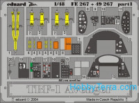 Photo-etched set 1/48 TBF-1 Avenger Color, for Accurate Miniatures kit