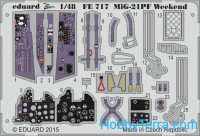 Photo-etched set 1/48 MiG-21PF Weekend edition, for Eduard kit