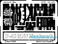 Photo-etched set 1/72 P-40M/N, for Academy kit