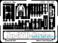 Photo-etched set 1/72 Ju-87D/G, for Italeri kit