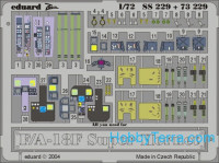 Photo-etched set 1/72 F-18F Super Hornet Color, for Hasegawa kit