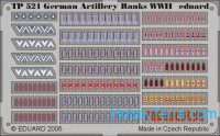 Photo-etched set 1/35 German artillery ranks WWII