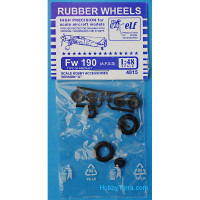Rubber wheels 1/48 for Fw 190 A,F,G,D, version A