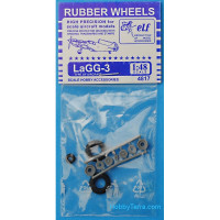 Rubber wheels 1/48 for LaGG-3