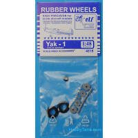Rubber wheels 1/48 for Yak-1