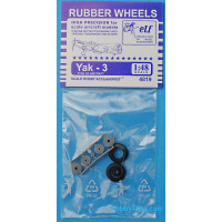 Rubber wheels 1/48 for Yak-3